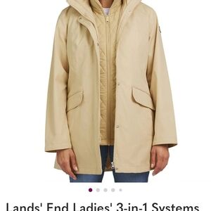 NWT Lands' End Women's Beige Utility Jacket